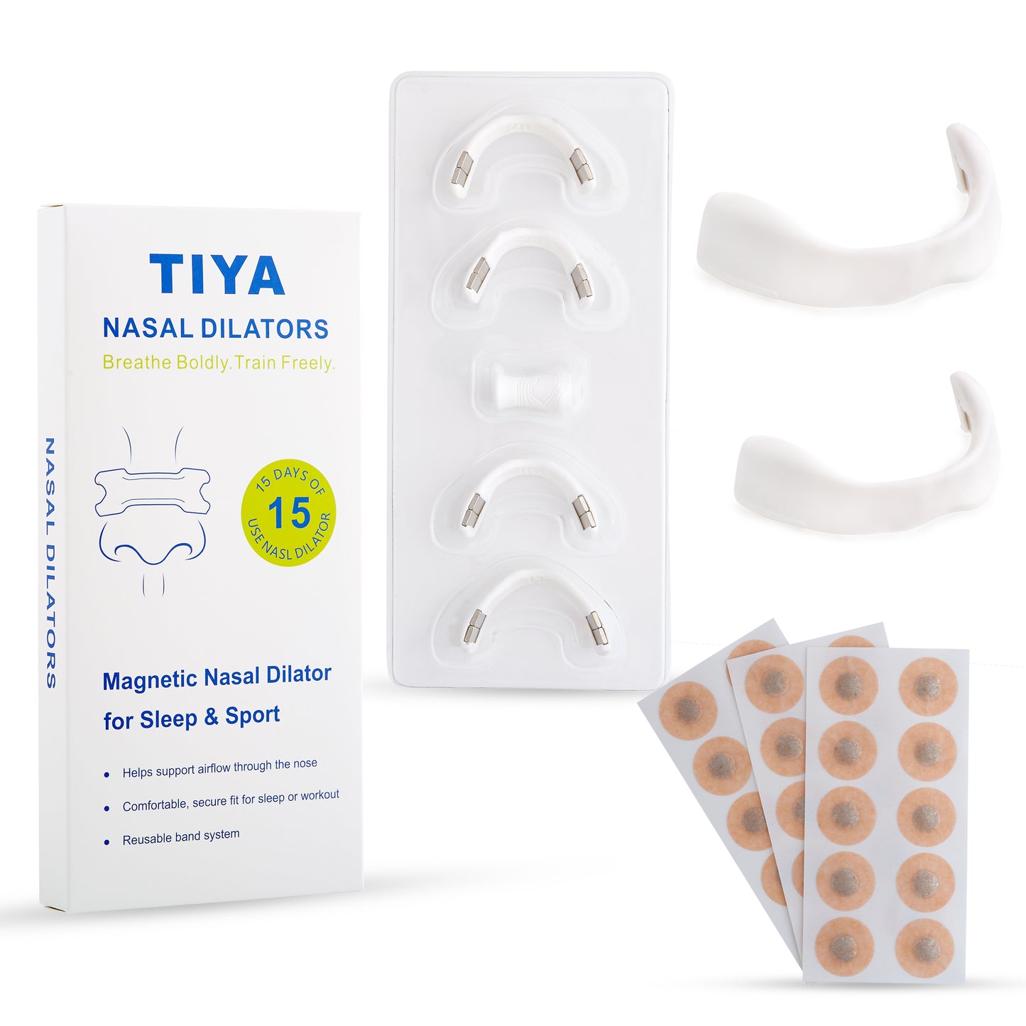 TIYA Nasal Dilator Kit – 15 Day Supply for Sleep & Sport