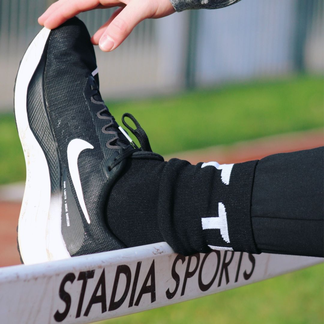 High-Performance Athletic Running Socks - Black