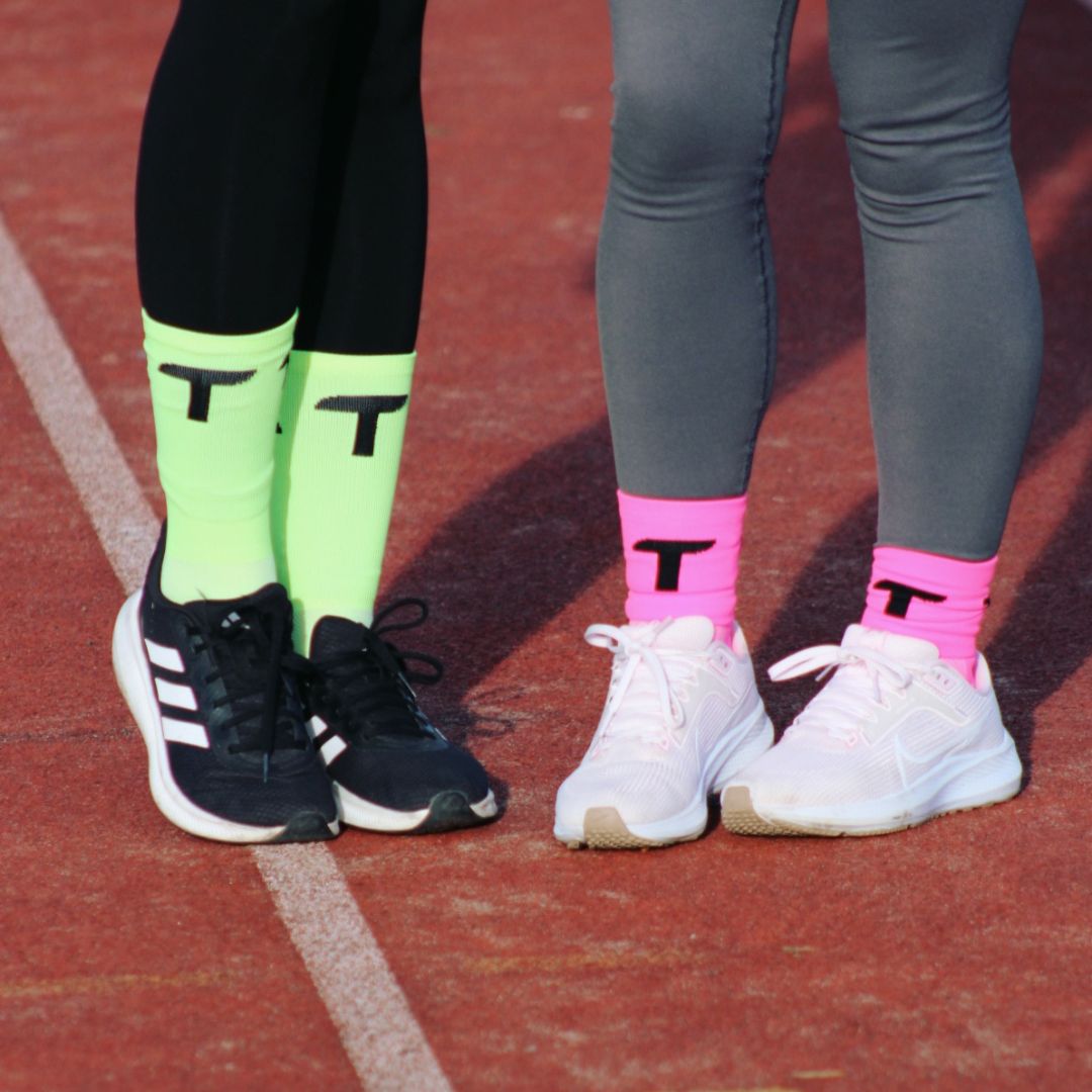 High-Performance Athletic Running Socks - Pink