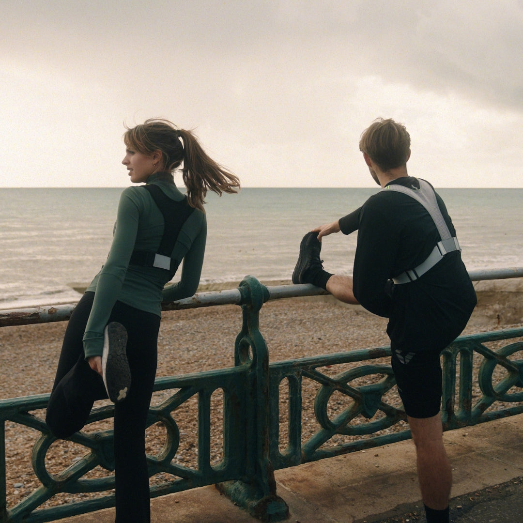 Running Phone Holder Vest - Black/Pink