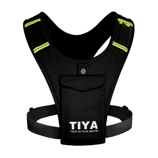 Running Phone Holder Vest - Black/Yellow