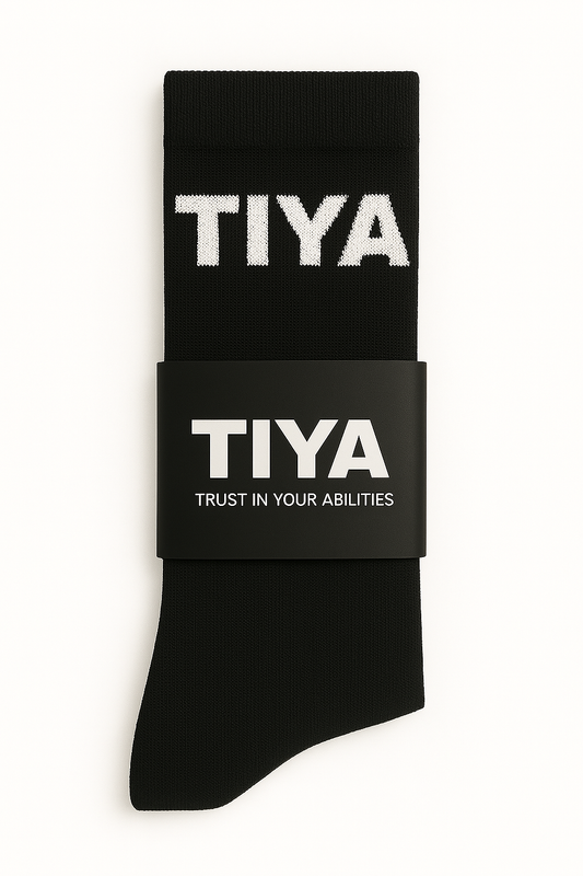 High-Performance Athletic Running Socks - Black