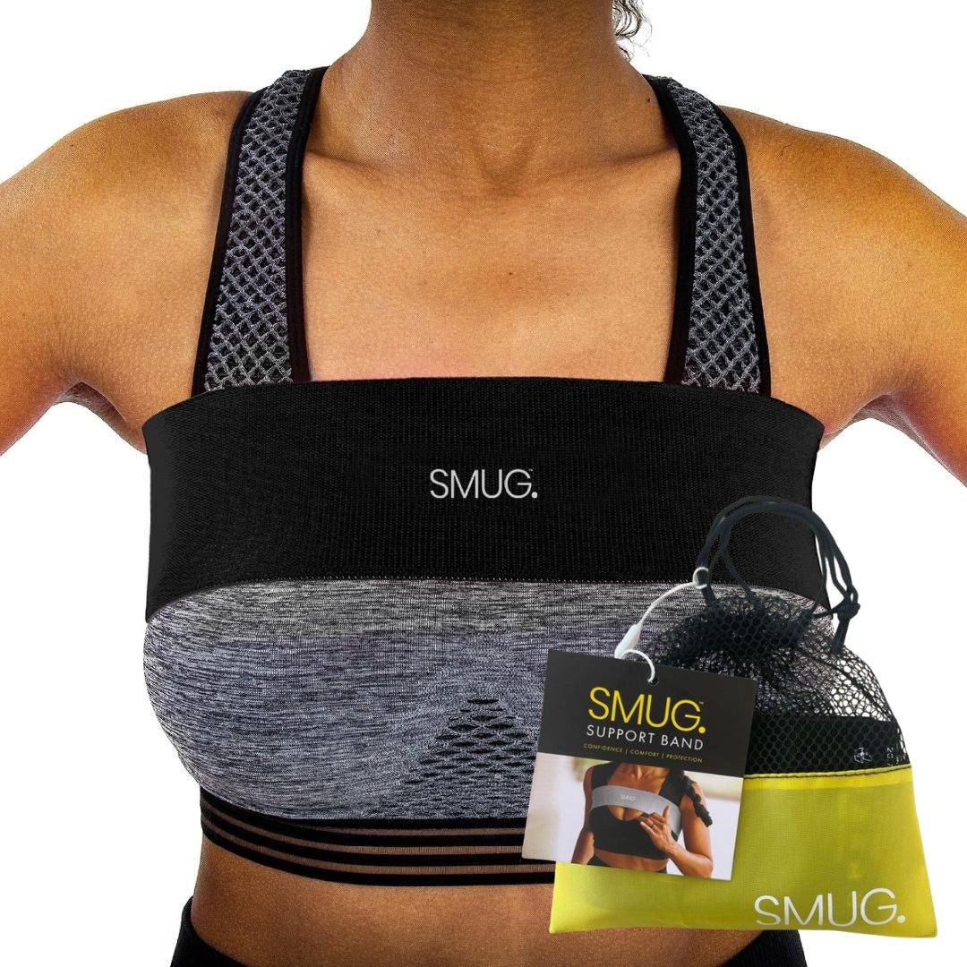 Boobuddy x SMUG limited edition breast support band in black