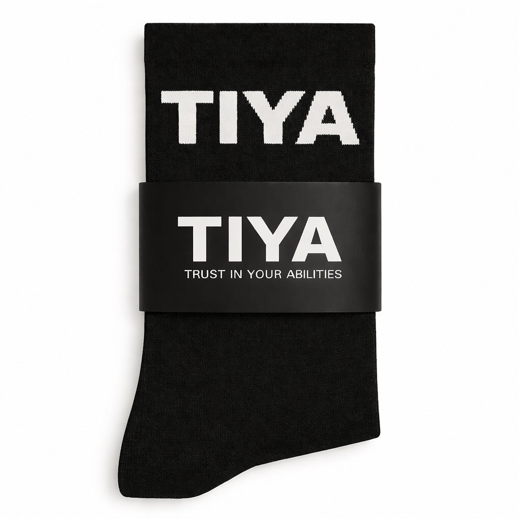 High-Performance Athletic Running Socks - Black