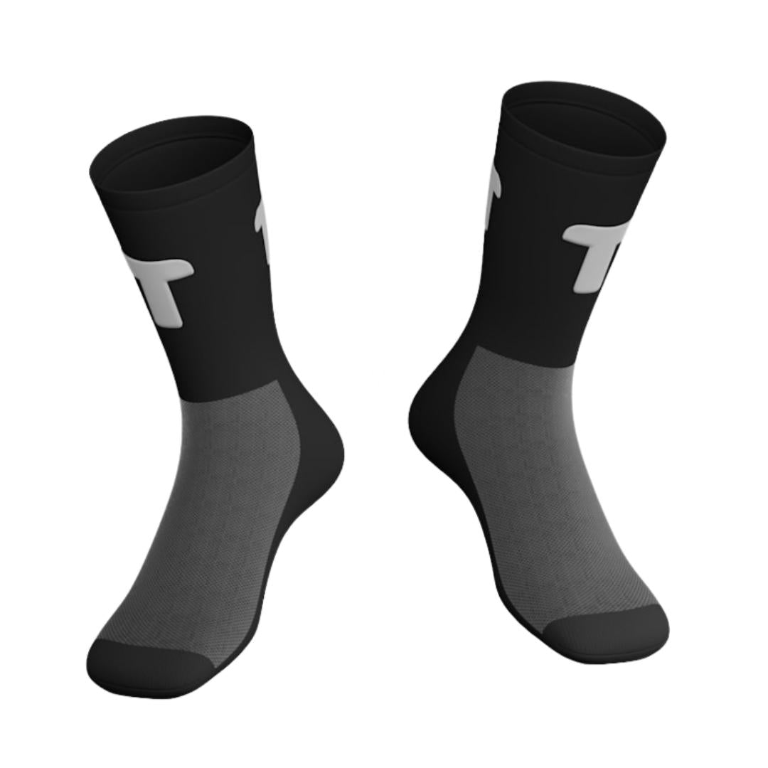 High-Performance Athletic Running Socks - Black